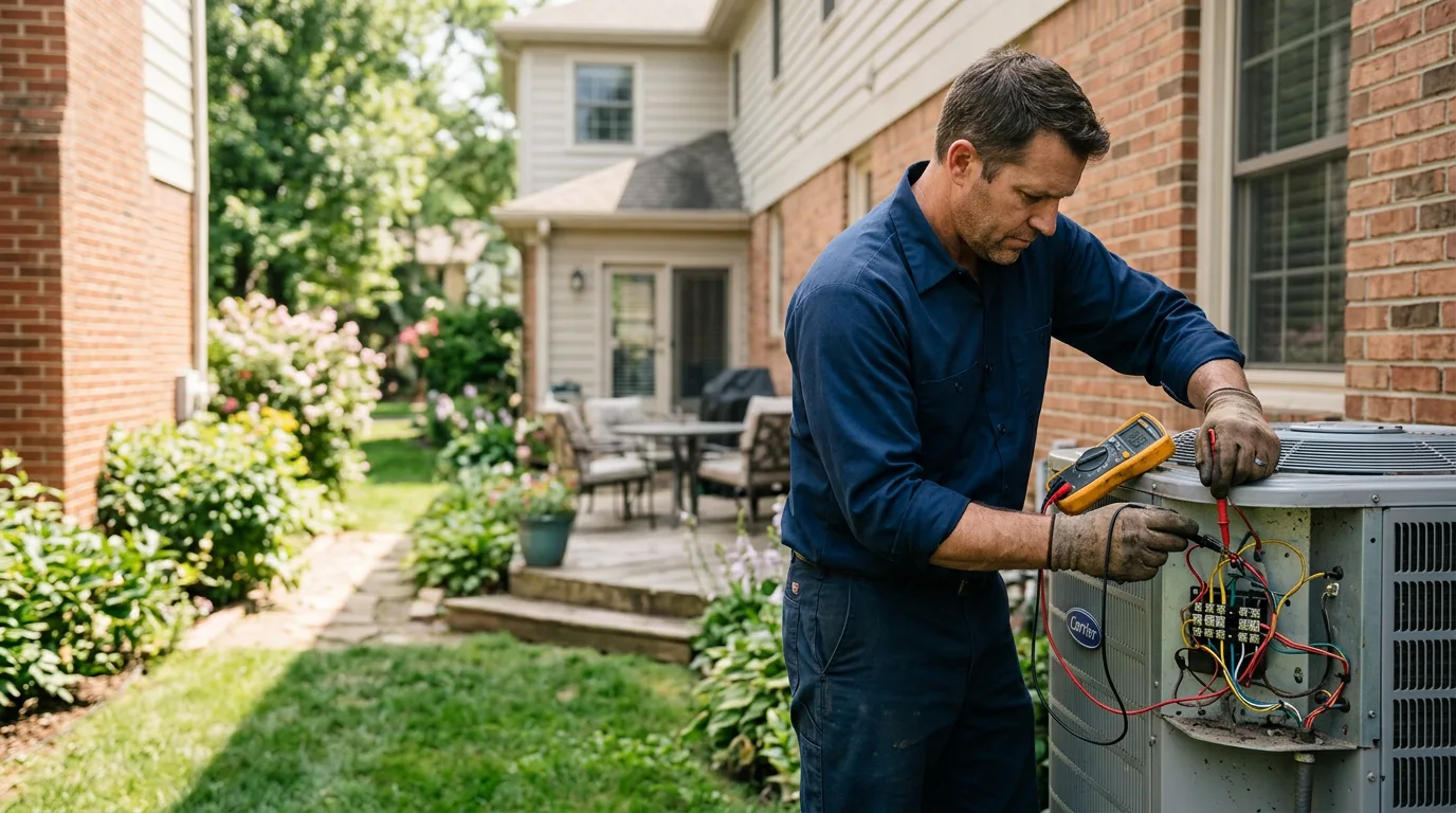 HVAC technician working near Skanee, MI
